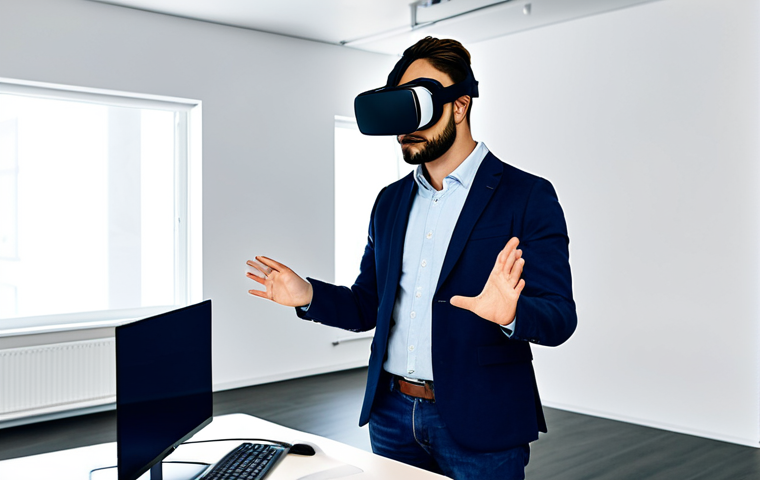 **

A professional architect wearing modest clothing and a VR headset, collaborating with colleagues in a virtual workspace showcasing a 3D architectural model. The virtual environment is bright and modern. All participants are fully clothed. Safe for work, appropriate content, perfect anatomy, correct proportions, natural pose, well-formed hands, proper finger count, natural body proportions, professional, family-friendly.

**