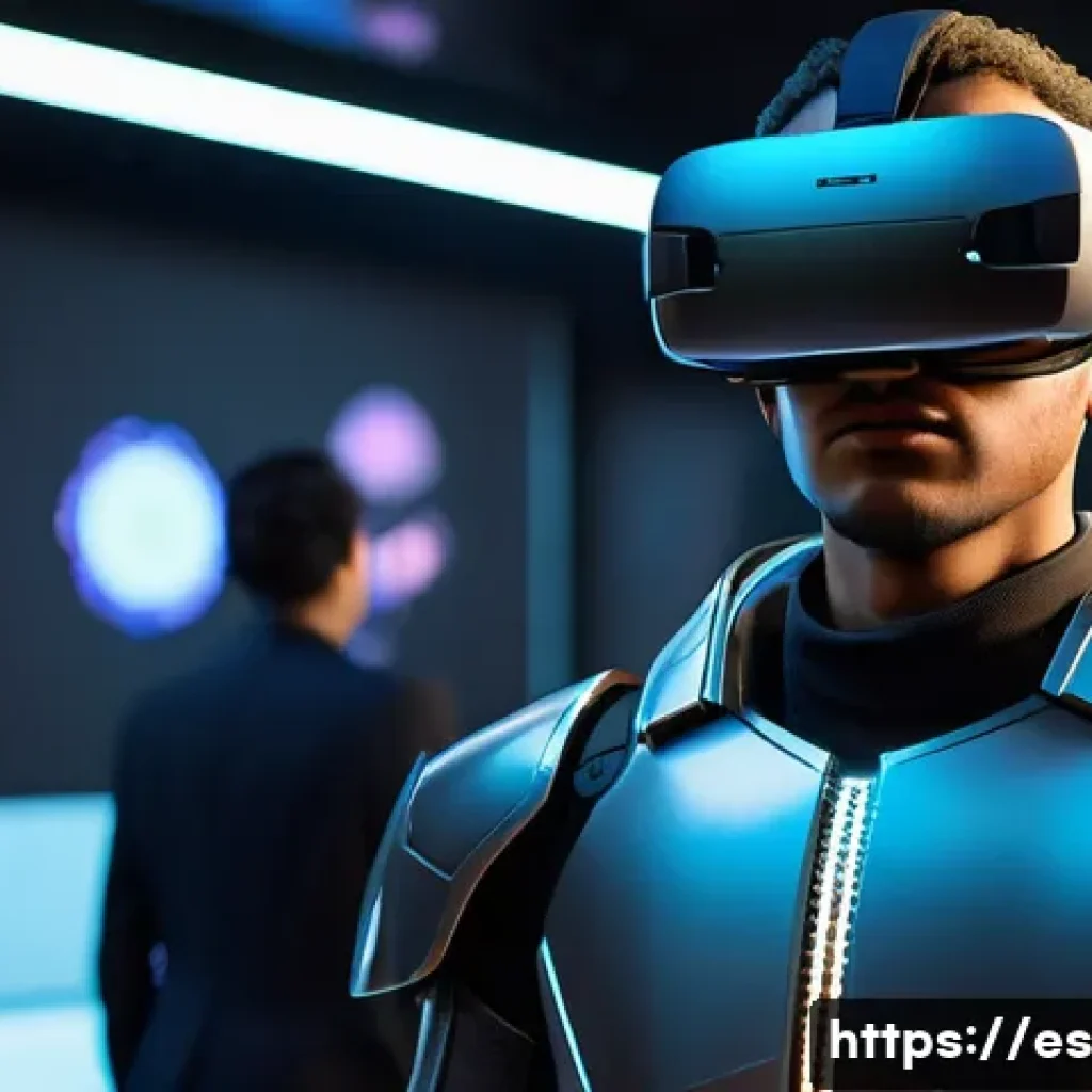 VR 게임의 인공지능 - **Intelligent and Emotional NPC Interaction in VR**
    "A vibrant, medium-shot image of a player ch...