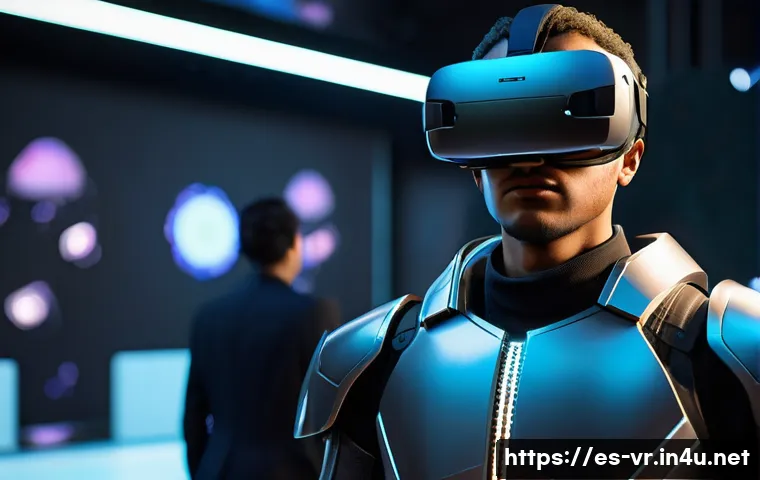 VR 게임의 인공지능 - **Intelligent and Emotional NPC Interaction in VR**
    "A vibrant, medium-shot image of a player ch...